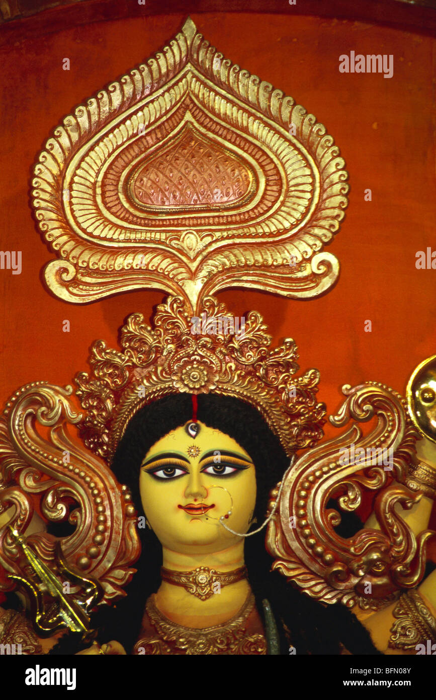 S/N 60896 : Durga Puja idole déesse ; festival ; l'ouest du Bengale en Inde ; Banque D'Images