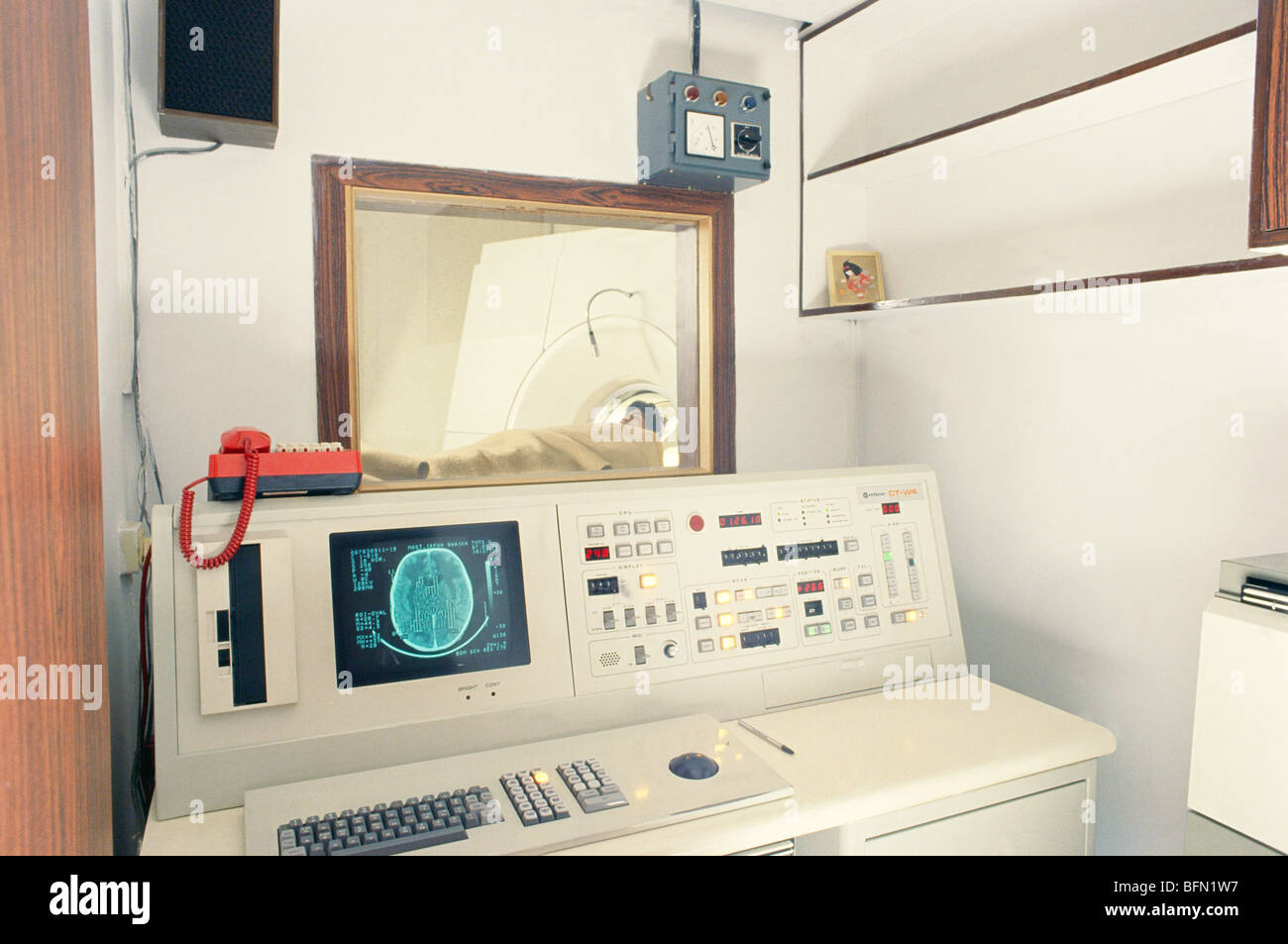 Scanner ; machine d'imagerie médicale d'acquisition de tomodensitométrie ; Inde ; asie Banque D'Images
