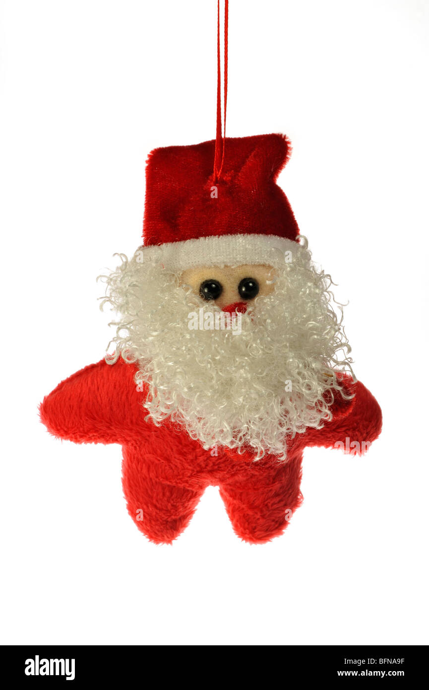 La figure de Noël suspendus en Père Noël / Père Noël Banque D'Images