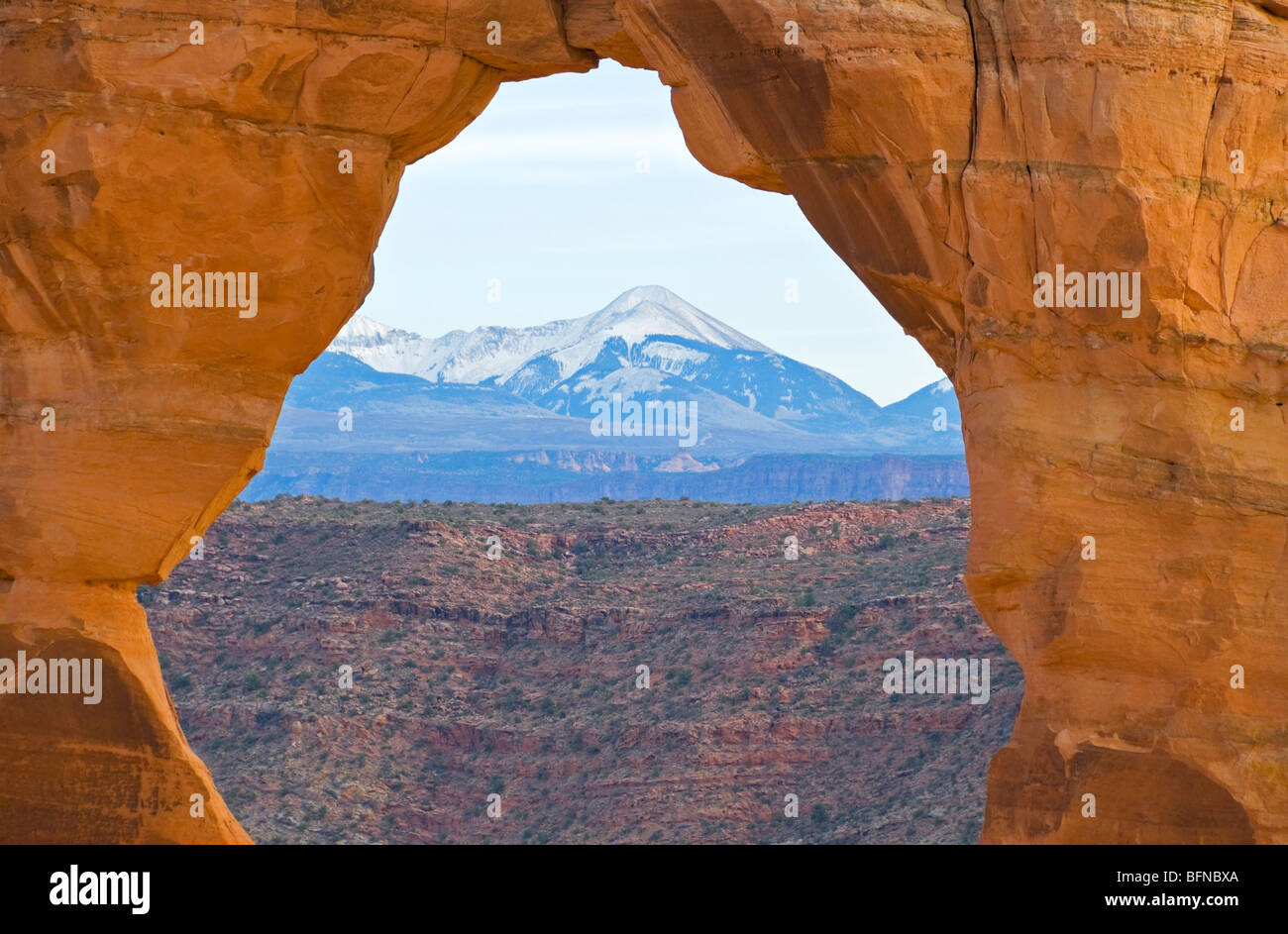 Delicate Arch Arches National Park Utah Banque D'Images