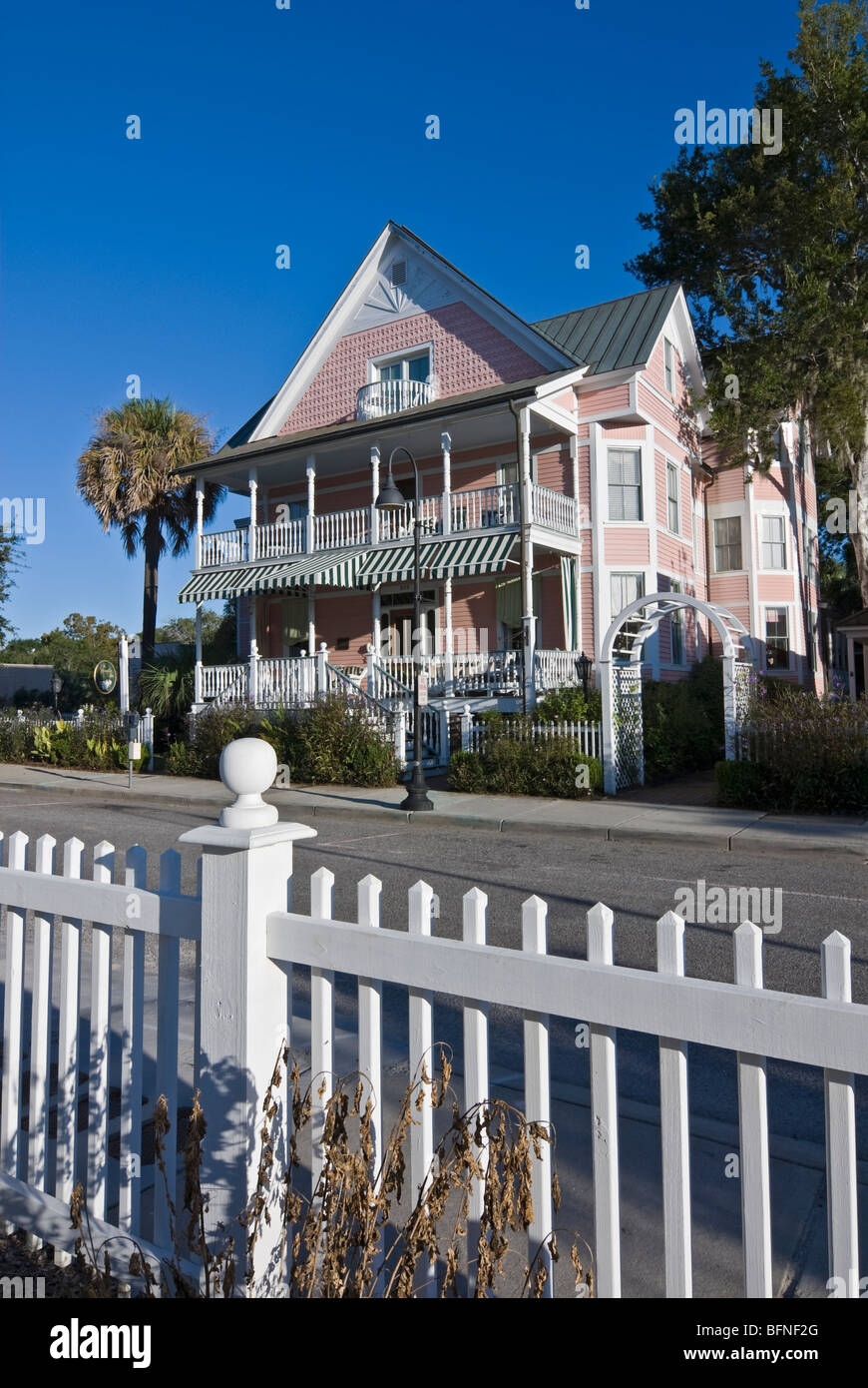 Historique de la maison à Beaufort, Caroline du Sud, USA Banque D'Images