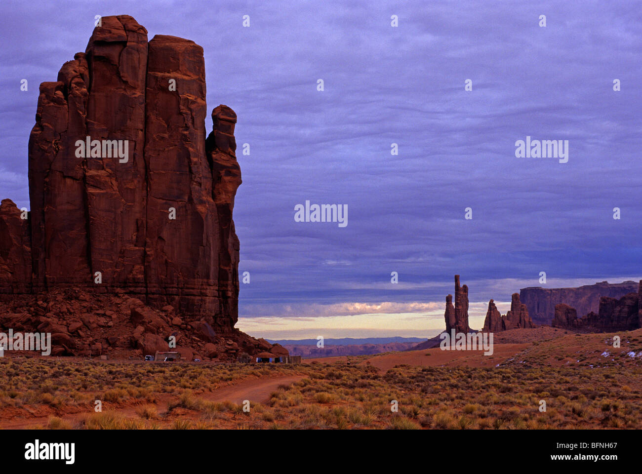 Monument Valley, Navajo Indian Reservation Banque D'Images
