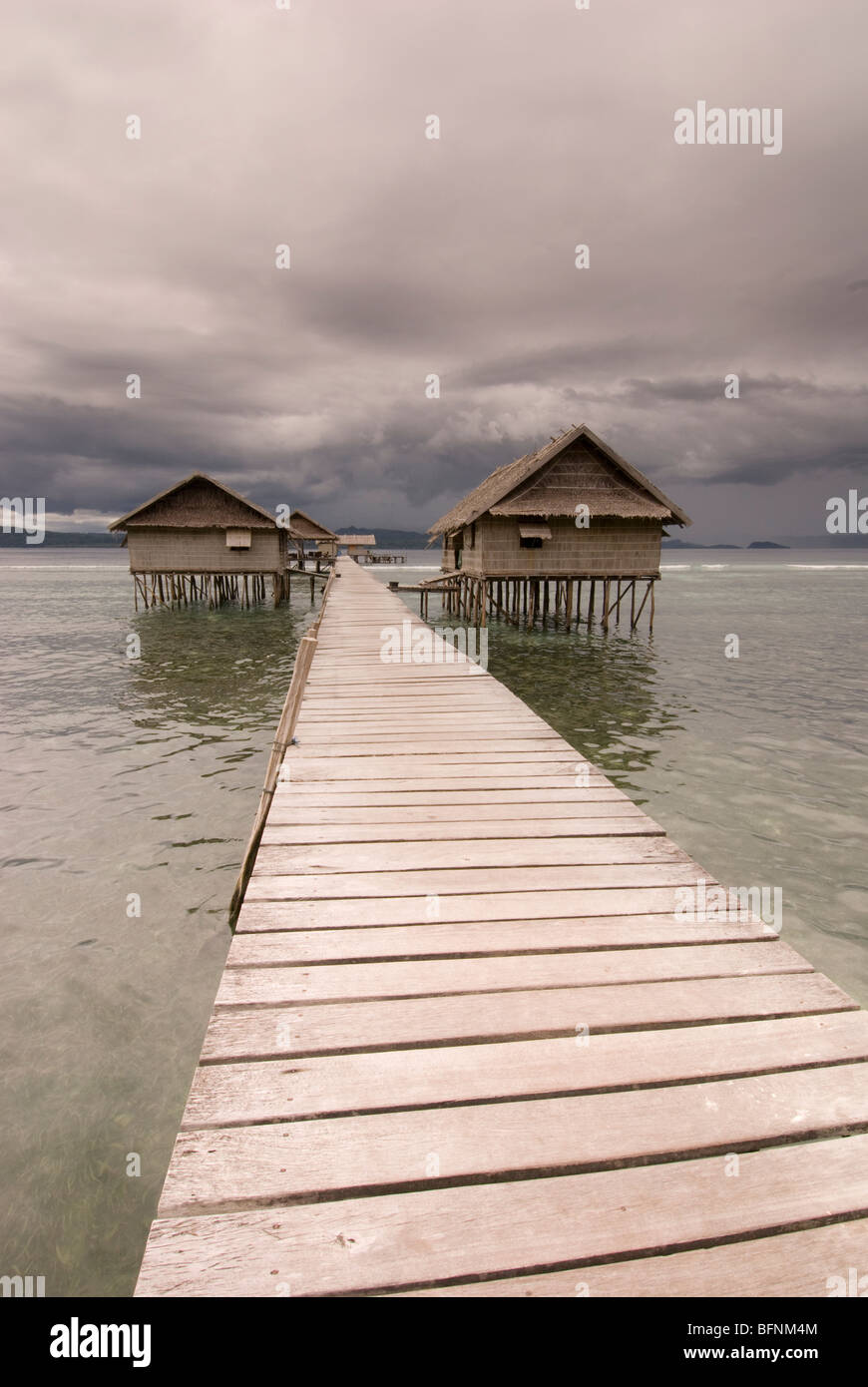 Kri eco resort, Papouasie, Indonésie Banque D'Images