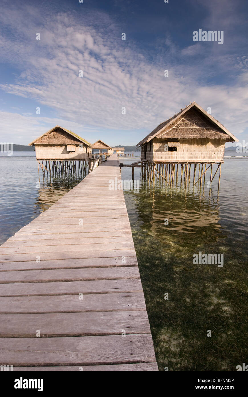 Kri eco resort, Papouasie, Indonésie Banque D'Images