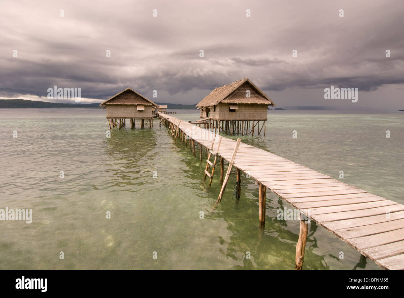 Kri eco resort, Papouasie, Indonésie Banque D'Images
