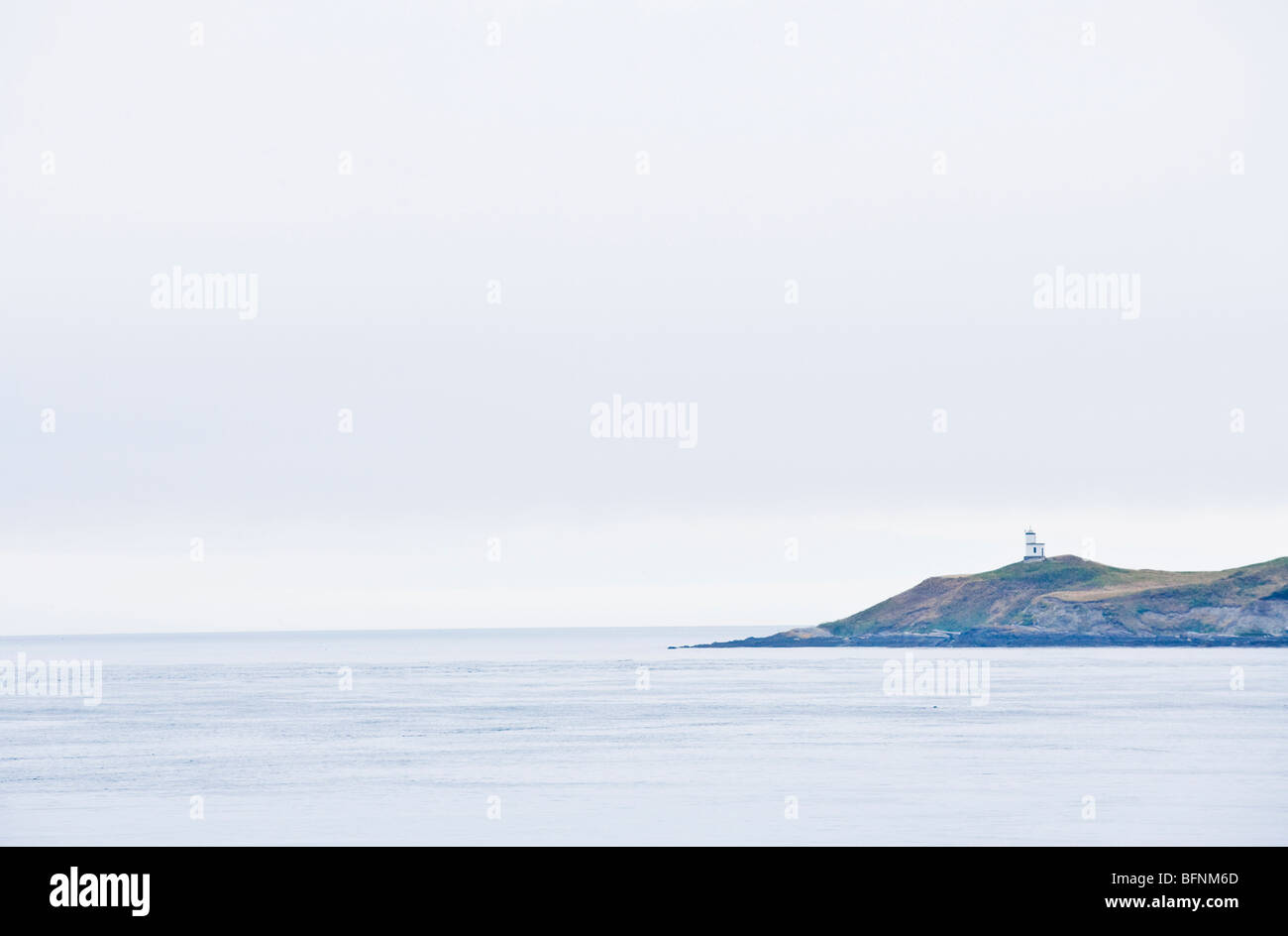 Le phare Réservation sur l'île San Juan, dans l'île San Juan National Historical Park Banque D'Images