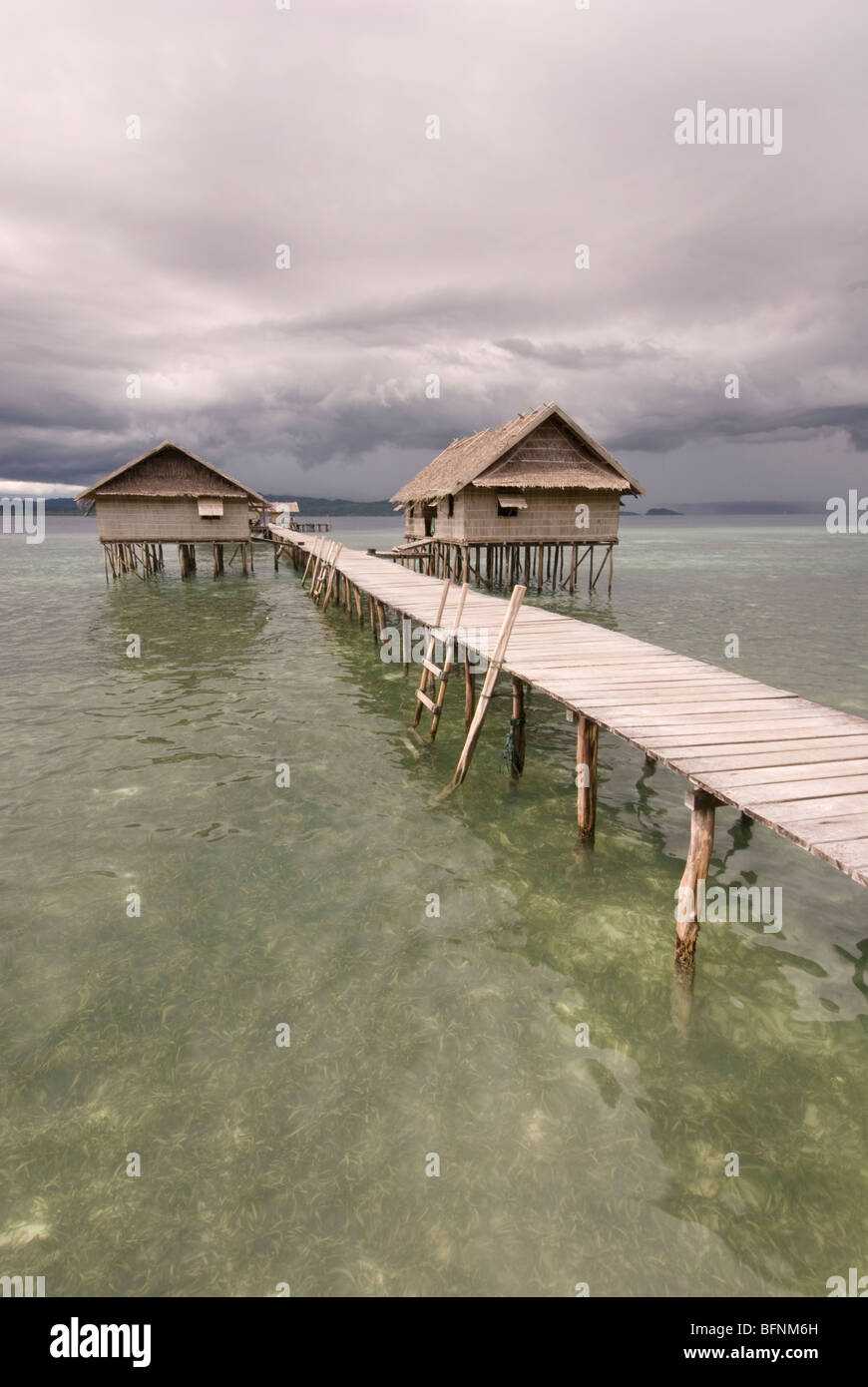 Kri eco resort, Papouasie, Indonésie Banque D'Images