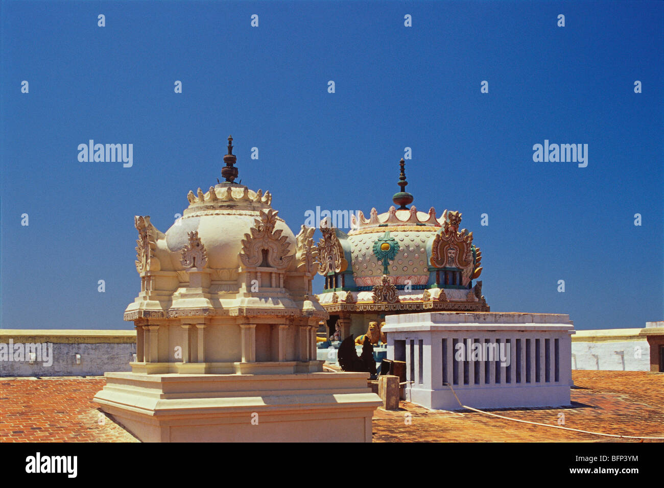 Temple Devi Kanya Kumari ; Temple Bhagavathy Amman ; Kanyakumari ; Kanniyakumari ; Tamil Nadu ; Inde ; Asie Banque D'Images