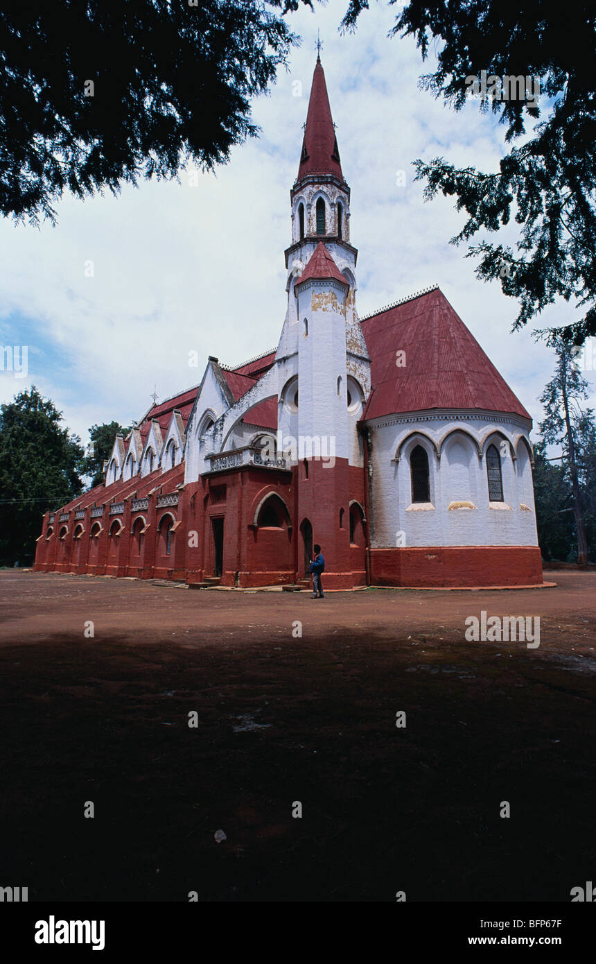 Le MAA 66256 : St George church in Wellington à Connor ESTD 1855 ; Tamil Nadu Inde ; Banque D'Images