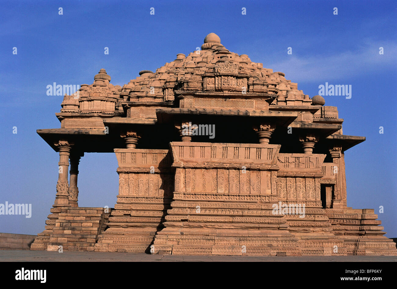 66365 : NMK Teli Ka Mandir fort de Gwalior dans le Madhya Pradesh ; Inde ; Banque D'Images