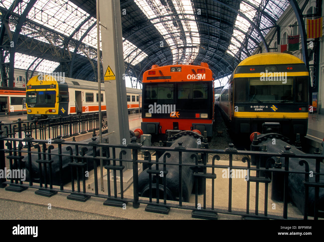 Franca la gare, gare, gare, railroad, Barcelone, Barcelone, Espagne, Europe province Banque D'Images