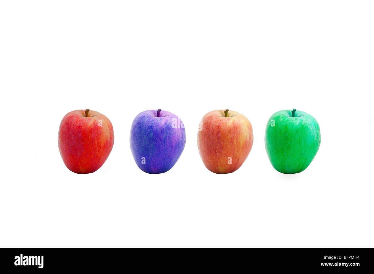 Modification génétique des pommes Banque D'Images
