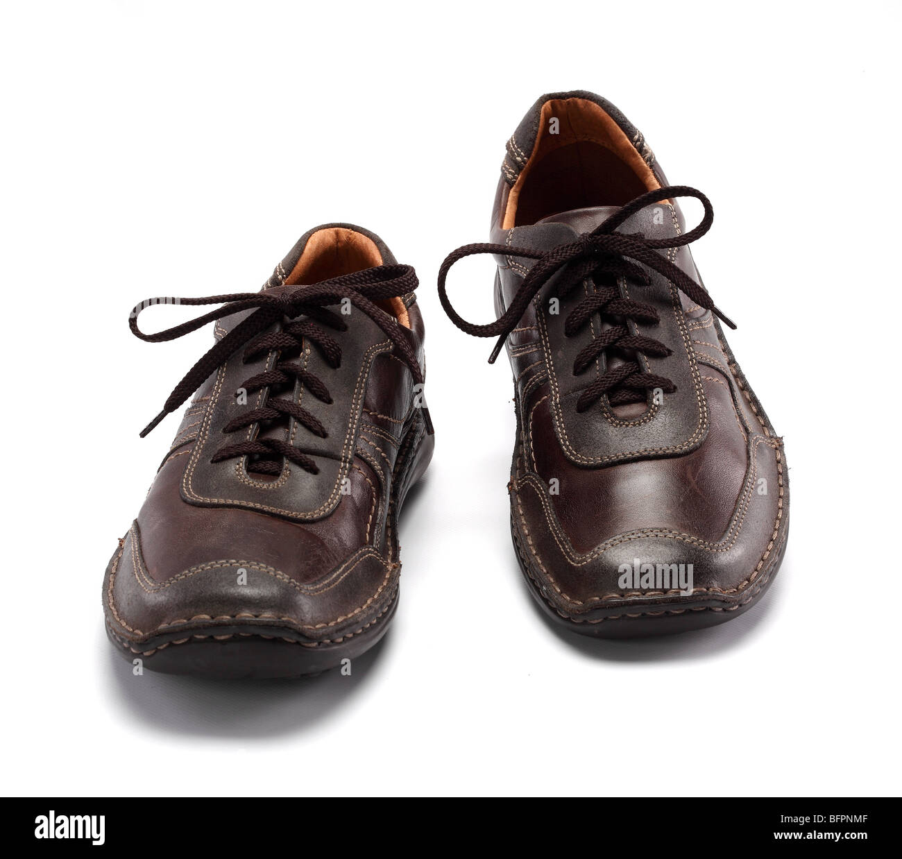 Chaussures en cuir hommes Banque D'Images