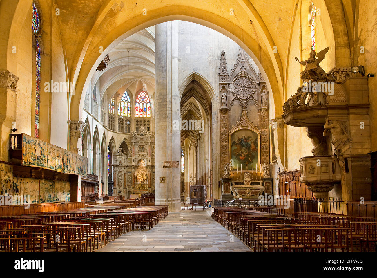 Cathédrale SAINT-ETIENNE, TOULOUSE Banque D'Images