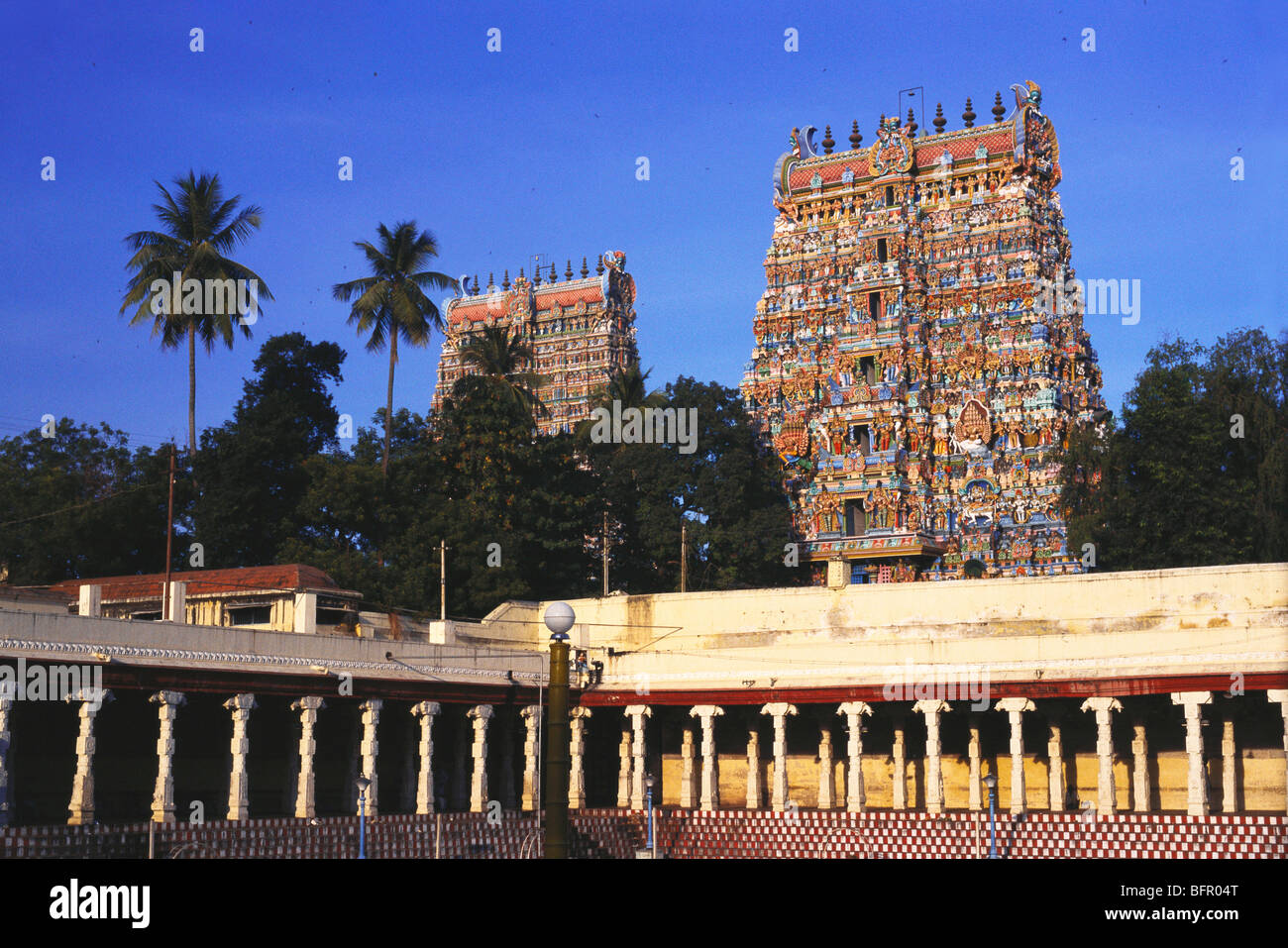 66941 : MAA Sri Meenakshi temple ; Madurai Tamil Nadu ; Inde ; Banque D'Images