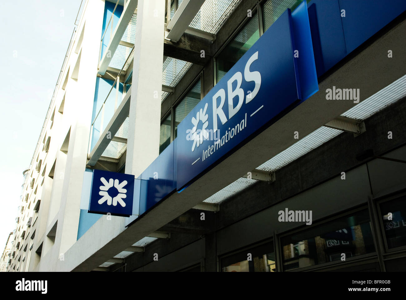 RBS International bank signe et capacités Banque D'Images