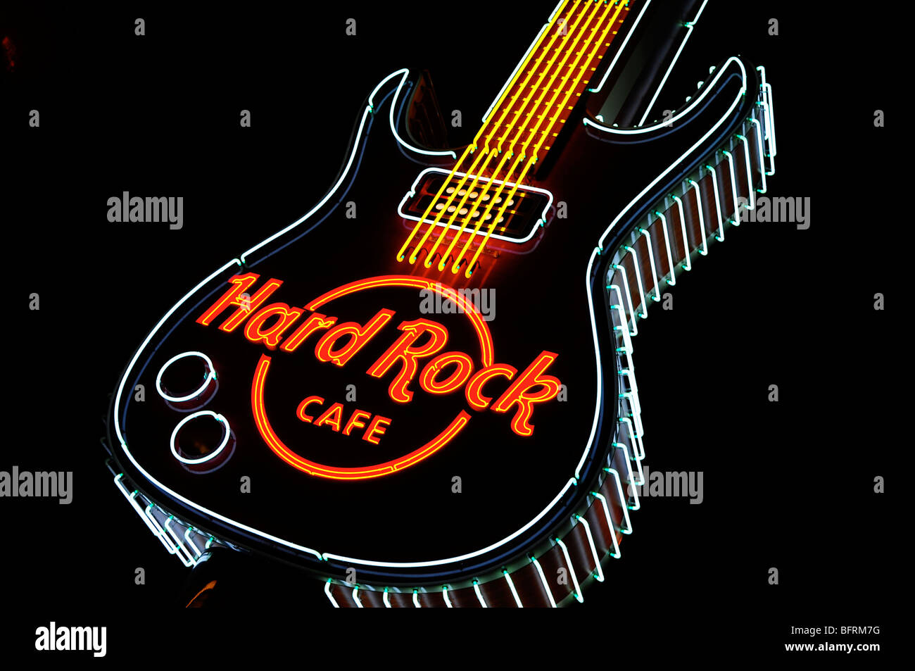 Hard Rock Cafe, Varsovie, Pologne Banque D'Images