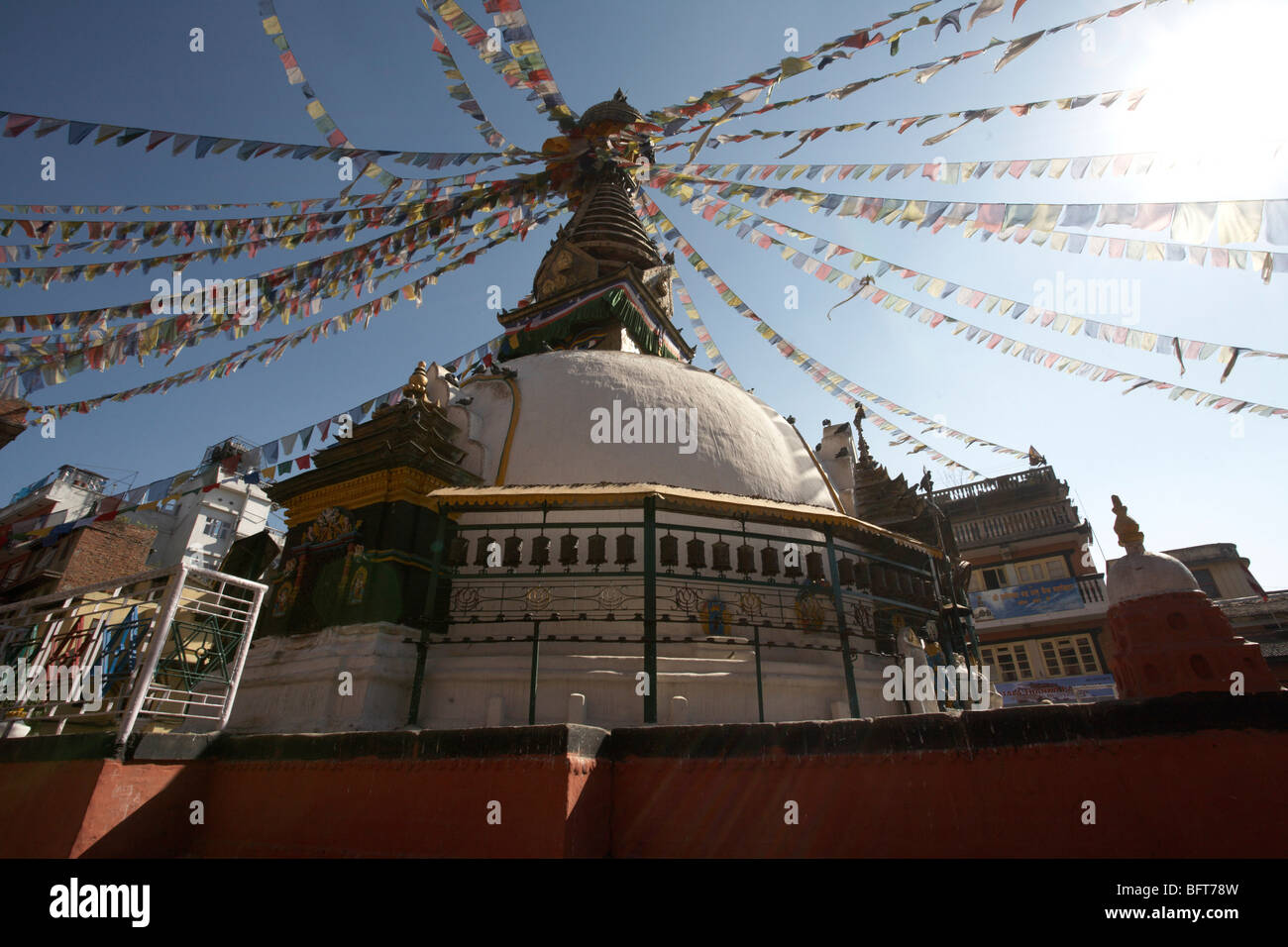 Stupa Kathesimbhu, Katmandou, Népal Banque D'Images