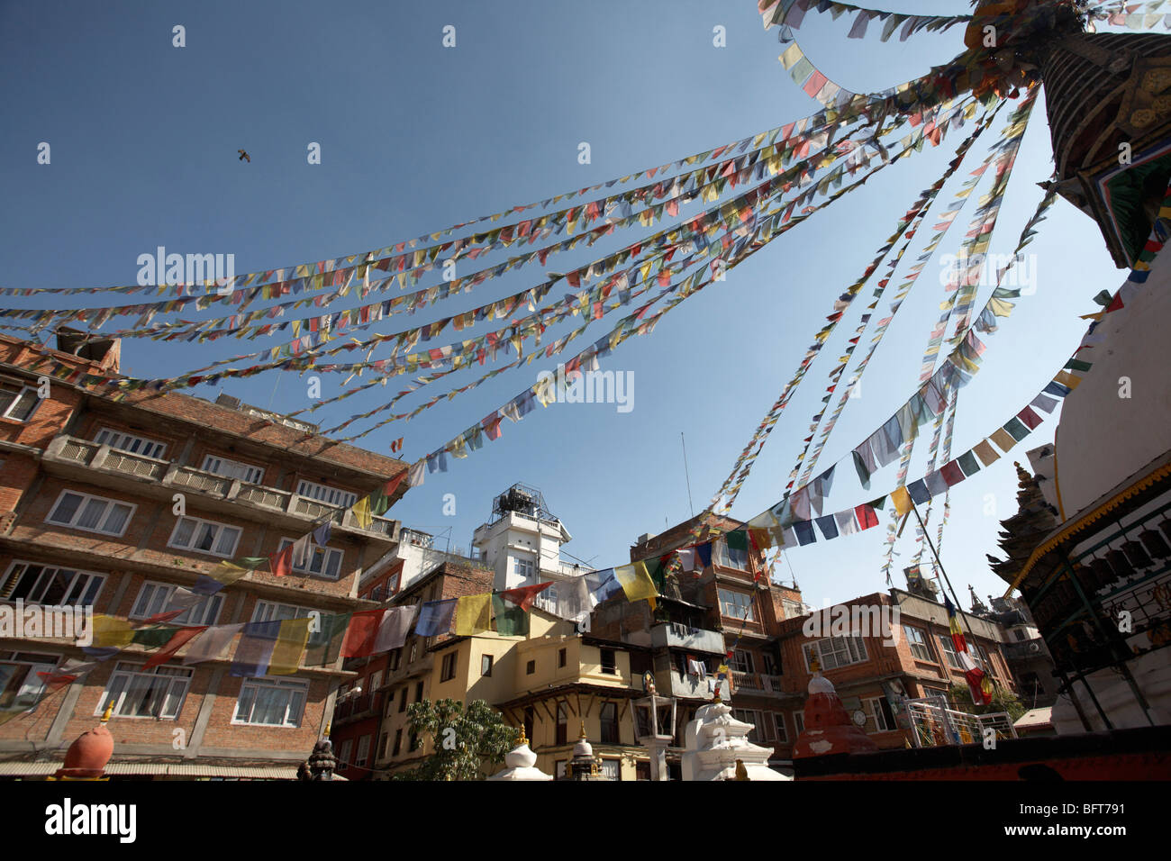 Stupa Kathesimbhu, Katmandou, Népal Banque D'Images