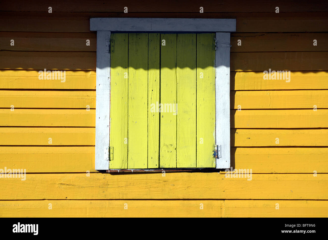 Chambre volets sur l'île de Carenero Bocas Del Toro Panama Banque D'Images