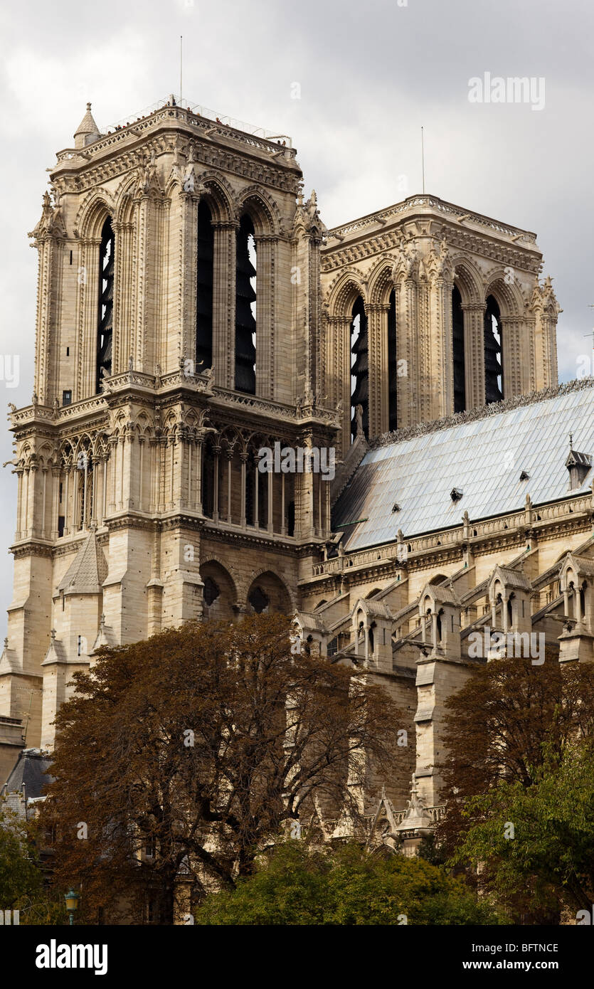 Cathédrale Notre Dame de Paris Banque D'Images