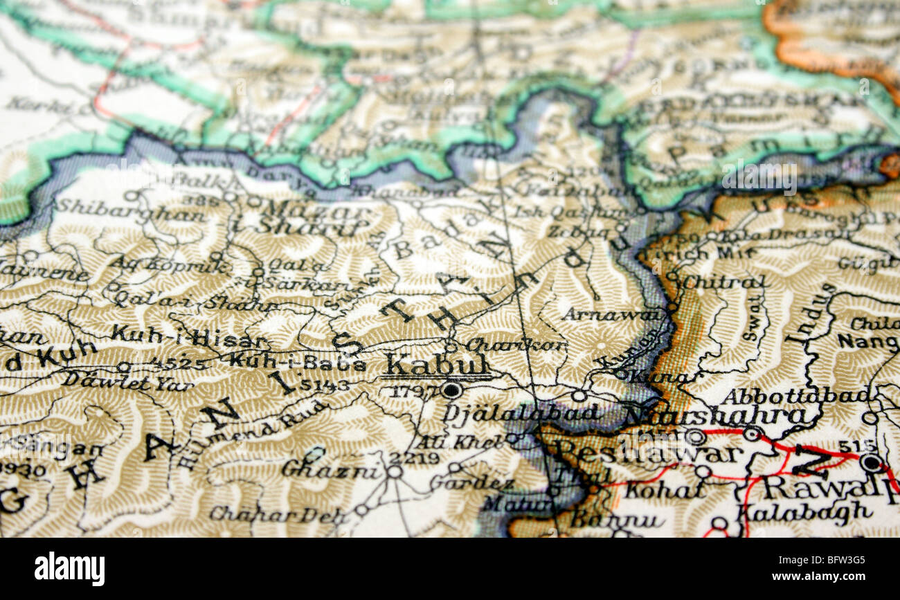 Kaboul, Afghanistan, la façon dont nous l'avons examiné en 1949 Banque D'Images