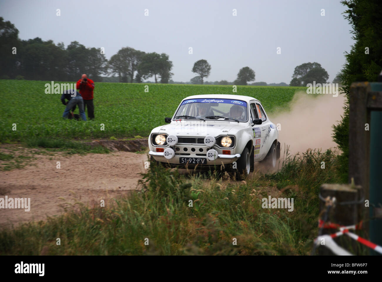 Ford Escort Mk 1 BDA à 2009 Paradigit ELE rally-néerlandais Banque D'Images