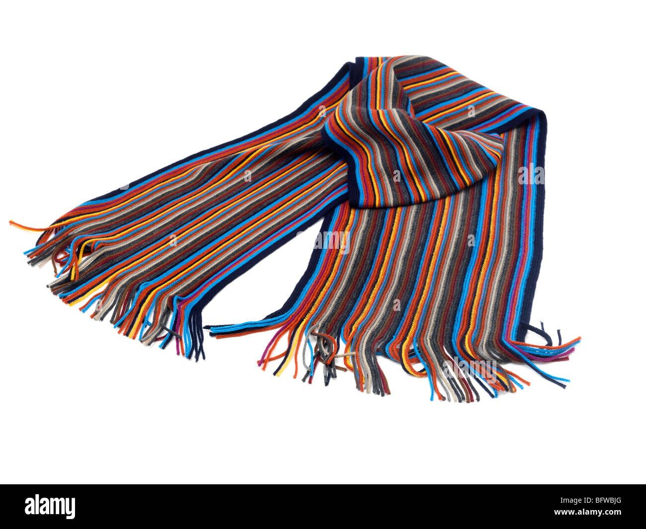 Echarpe laine multicolore Banque D'Images