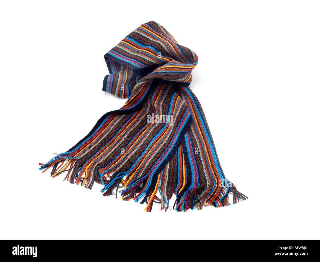 Echarpe laine multicolore Banque D'Images