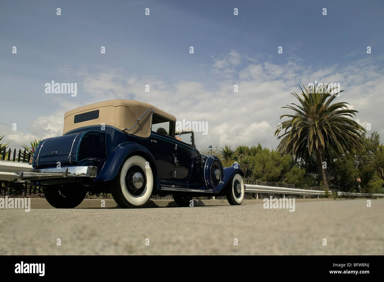 Phil Hill Concours gagner 1931 Le Baron Pierce Arrow dans Phil home town Santa Monica en Californie. Banque D'Images