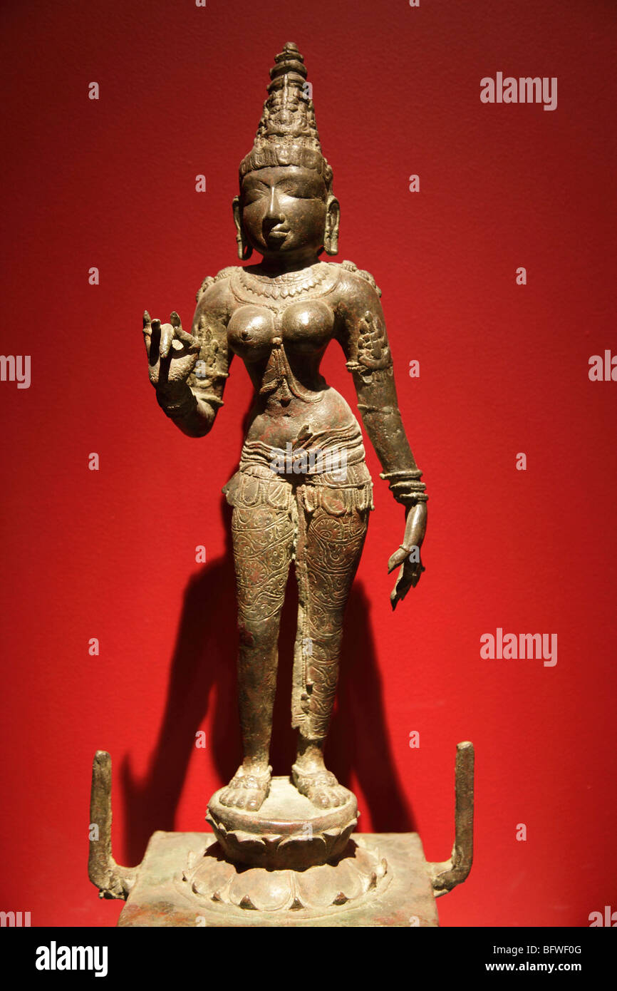 Statuette en bronze de Gauri - l'Oxford Ashmolean Banque D'Images