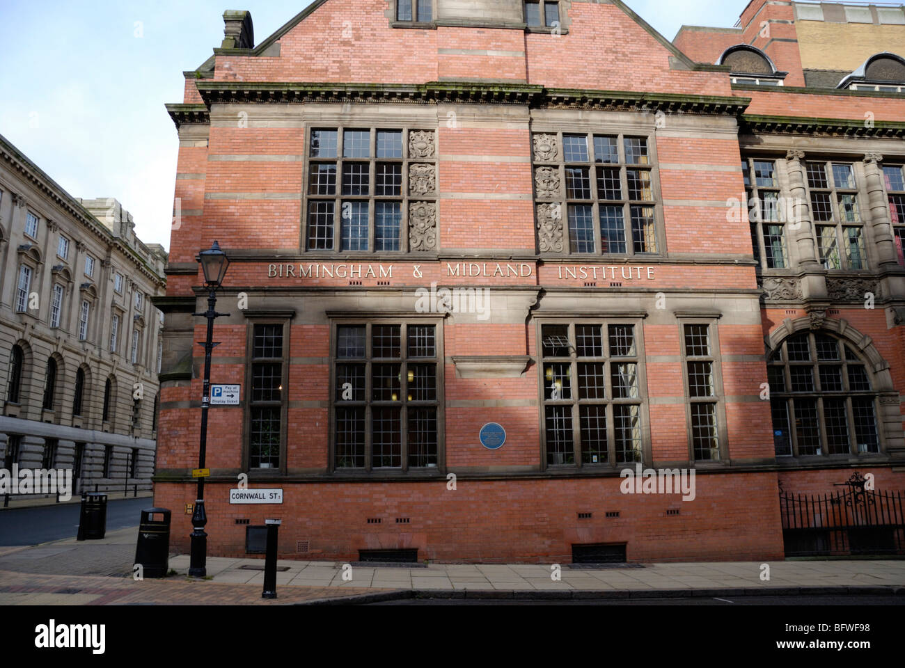 Le Birmingham and Midland Institute, Birmingham, West Midlands, England, UK Banque D'Images