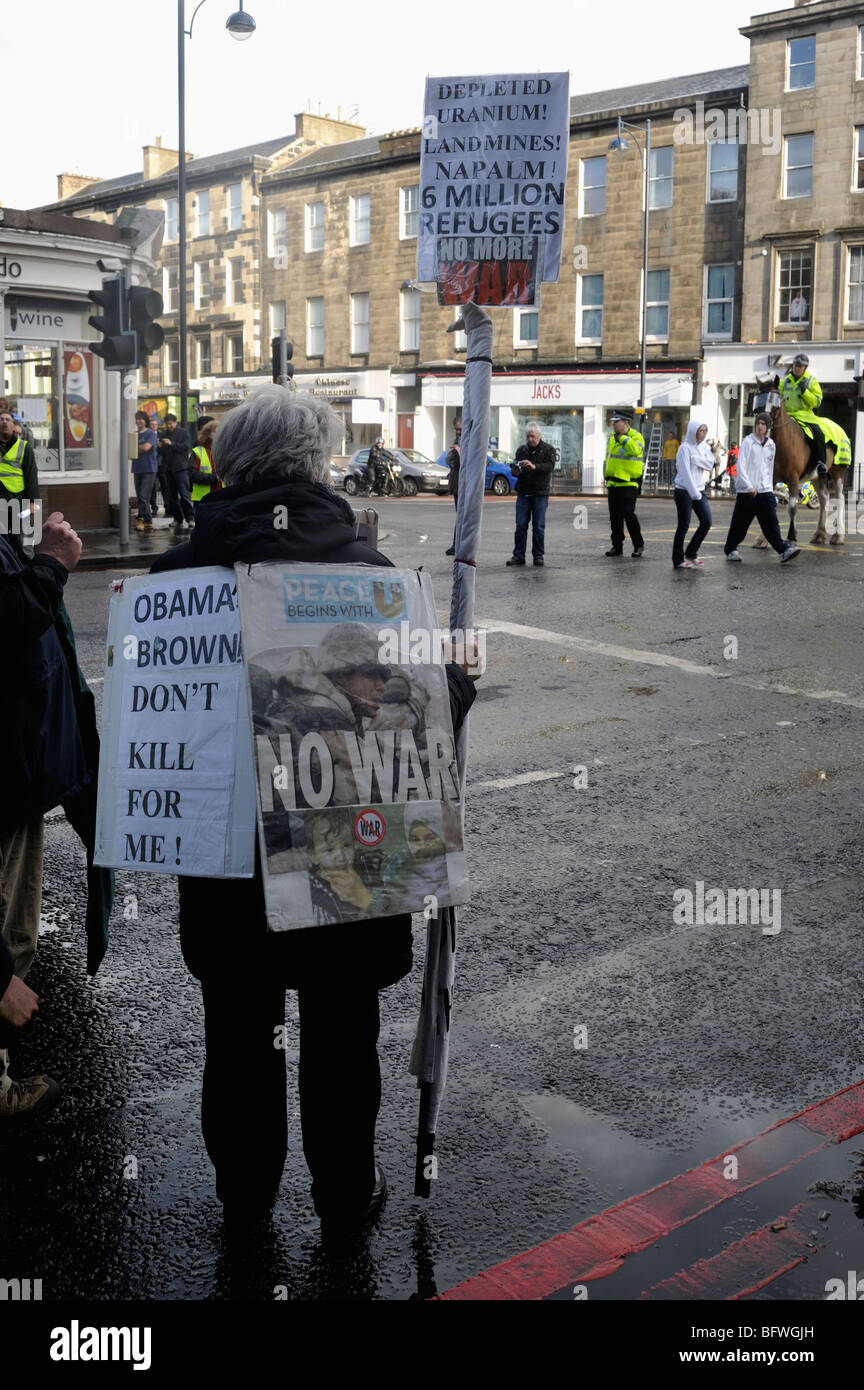 Protestation contre la guerre Banque D'Images