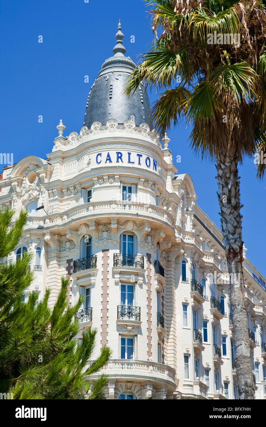 Hôtel Carlton Inter Continental, Cannes, Cote d'Azur, France Banque D'Images