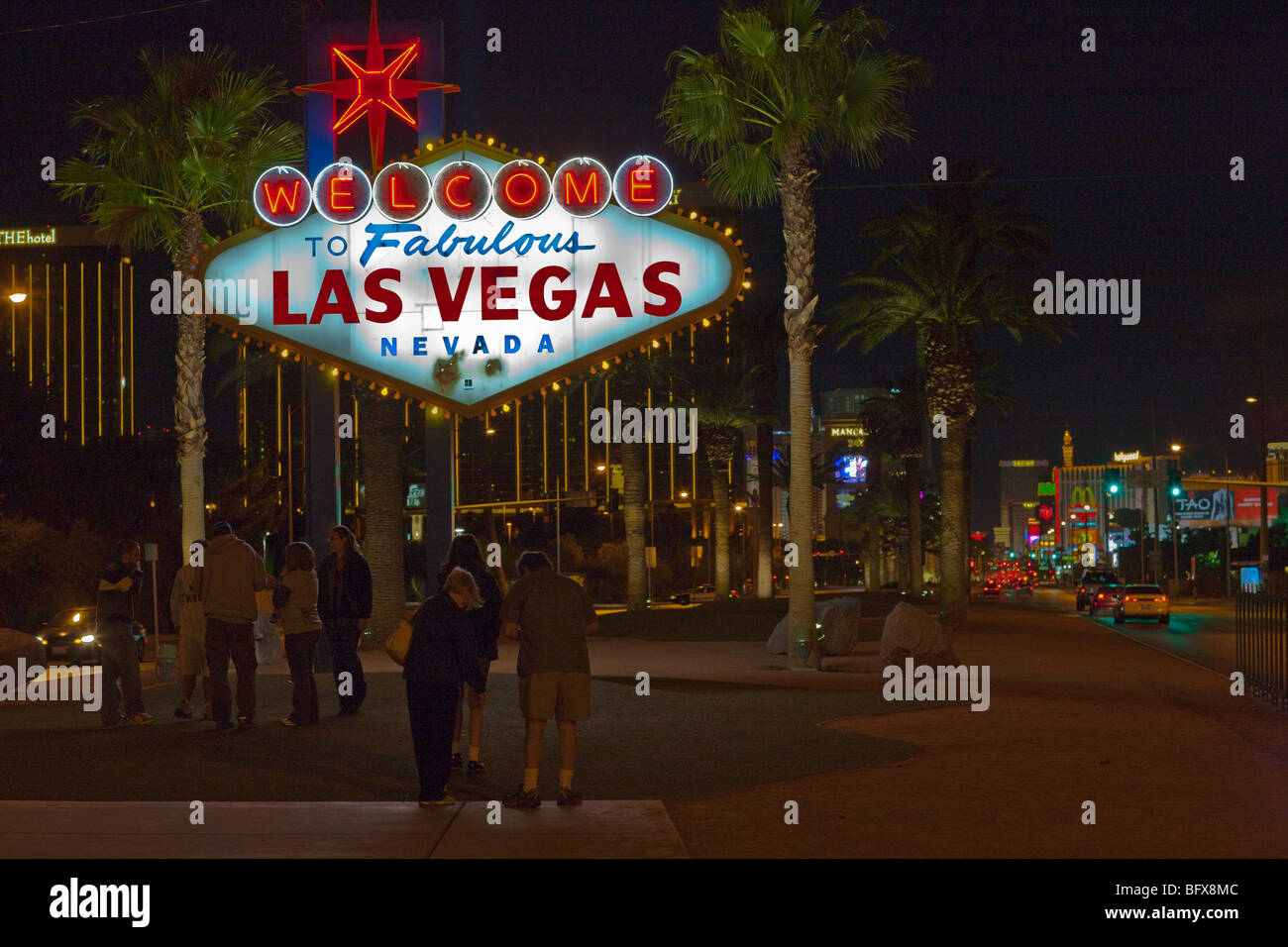 Welcome to Fabulous Las Vegas Neon Sign Banque D'Images