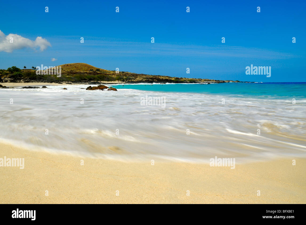 Puu Kuili, Kekaha Kai park, Le Kua bay, Kailua Kona, la grande île d'Hawaï Banque D'Images