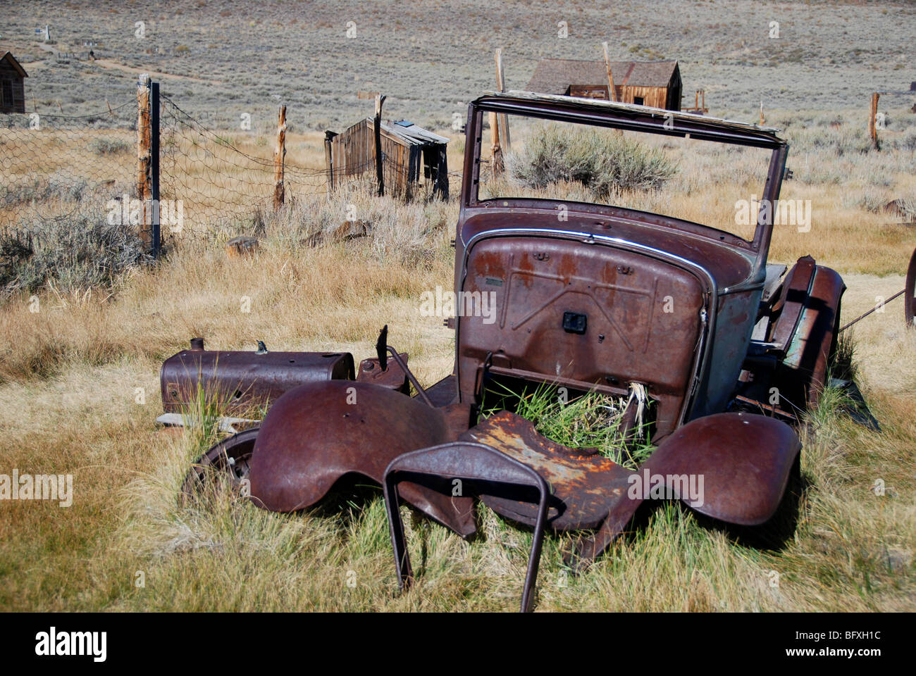 Bodie Ghost Town, vieille voiture Banque D'Images