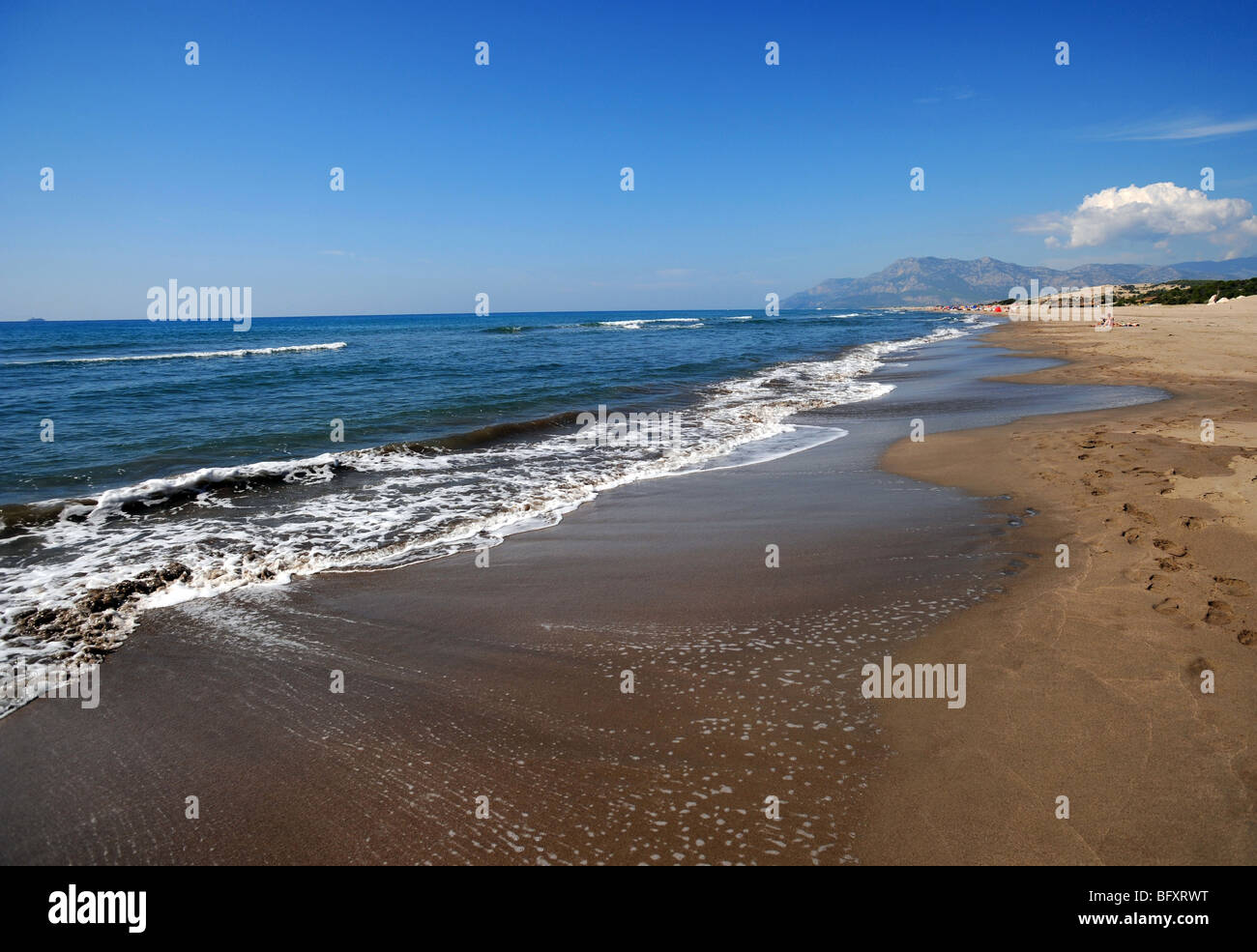 Une vue de la plage de Patara en Turquie Banque D'Images