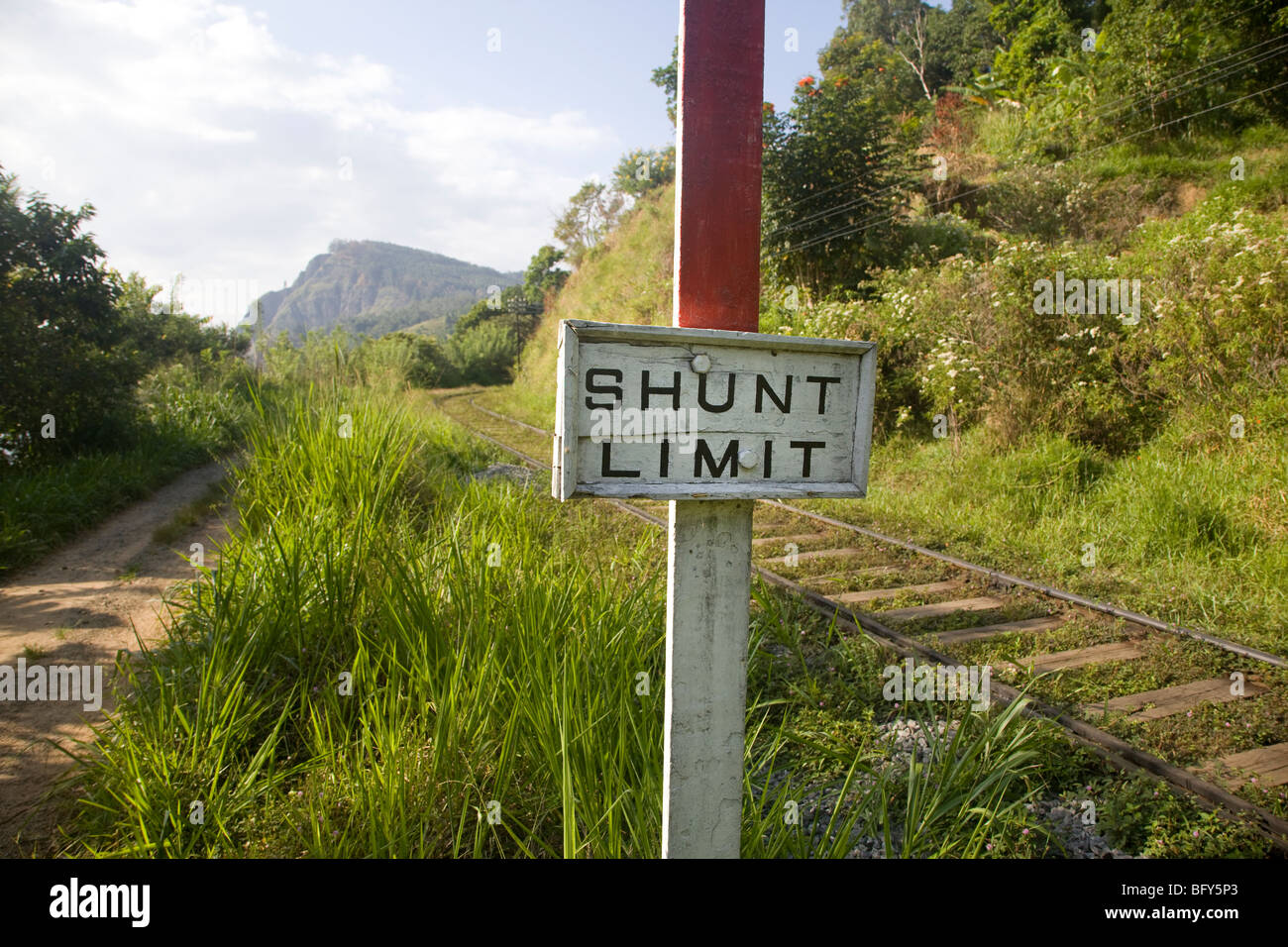 Sri Lanka, la gare principale à l'est de Colombo vers la région montagneuse, Kandy, par Nanu Oya, pour Nuwara Eliya et Ella à Badulla Banque D'Images