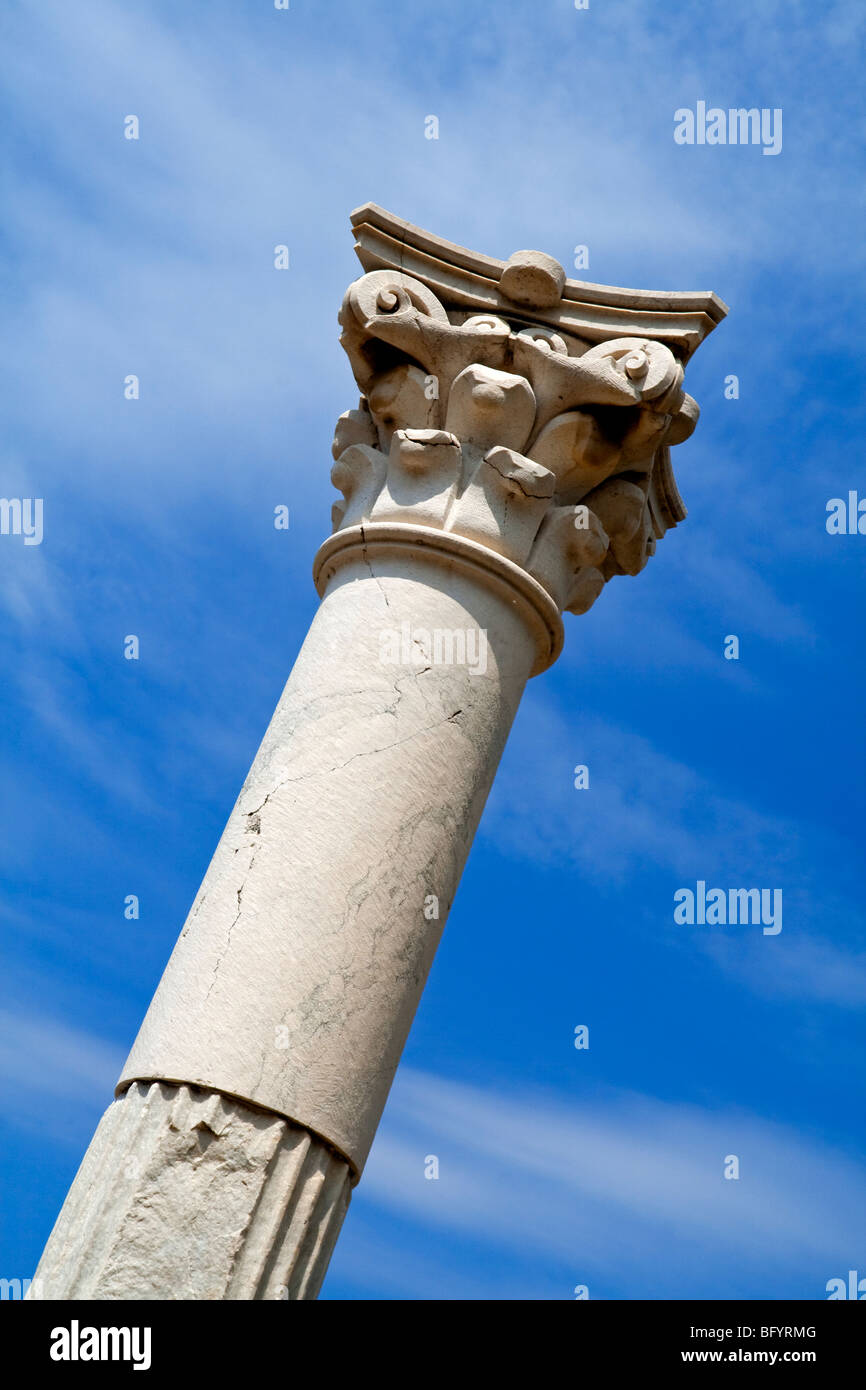 Vue de l'Asklepieion un temple de guérison sacrée pour le dieu Asclépios sur l'île grecque de Kos dans le Dodécanèse Banque D'Images