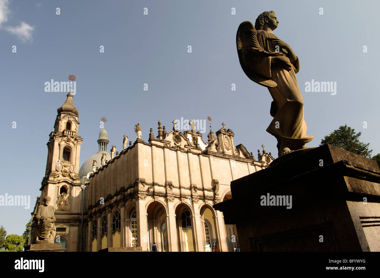La Cathédrale Holy Trinity, Arat Kilo Addis Ababa Ethiopie Banque D'Images