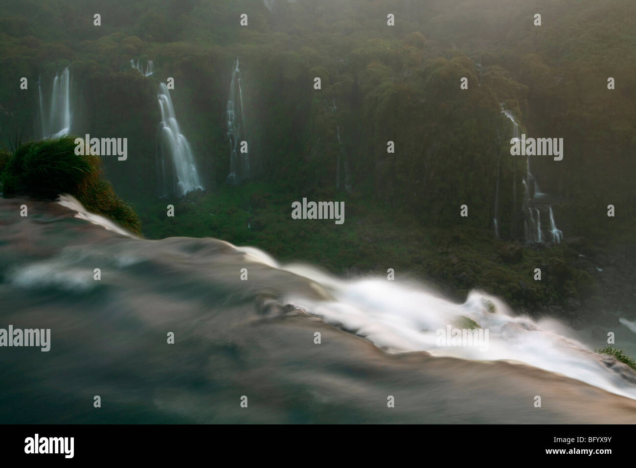 Iguaçu, chutes d'Iguaçu, frontière de l'Argentine et la Brésil Banque D'Images