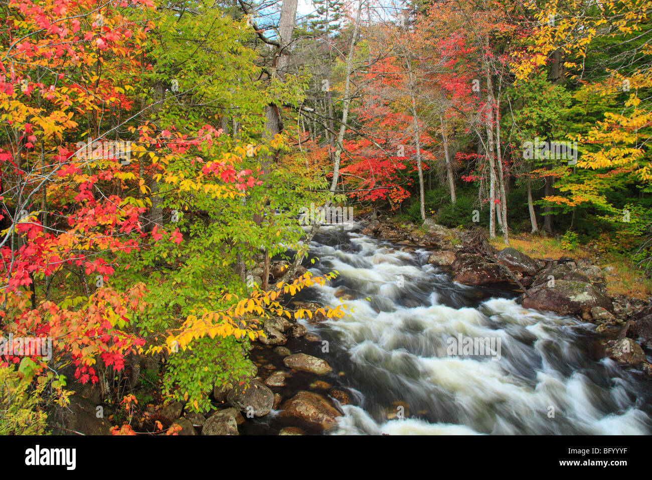 Branche Nord de la rivière Moose, Big Moose, Adirondacks, New York Banque D'Images Branche Nord de la rivière Moose, Big Moose, Adirondacks, New York Banque D'Images