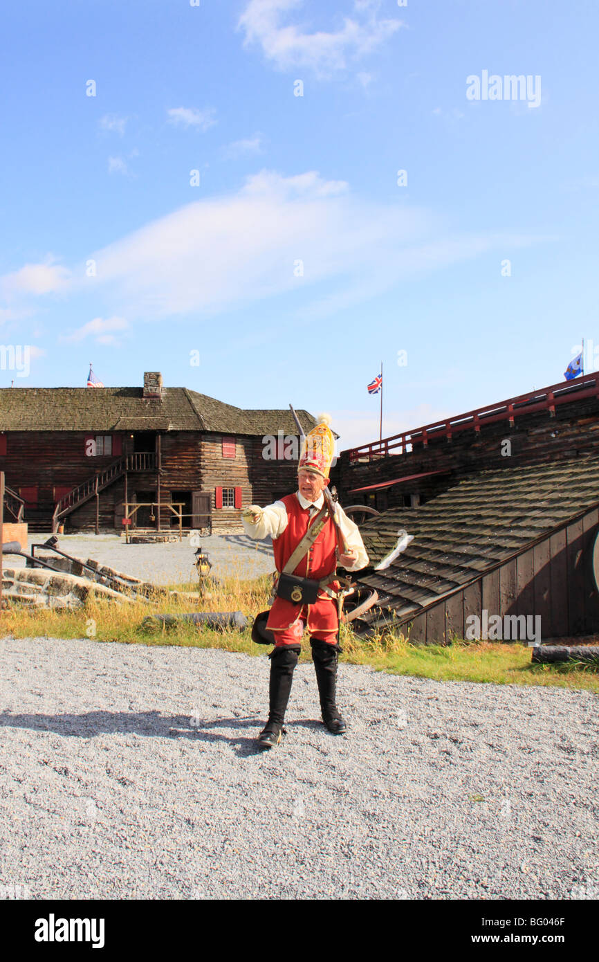 Grenadier, Fort William Henry, Lake George, New York Banque D'Images