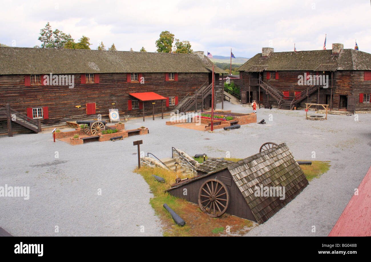 Fort William Henry, Lake George, New York Banque D'Images