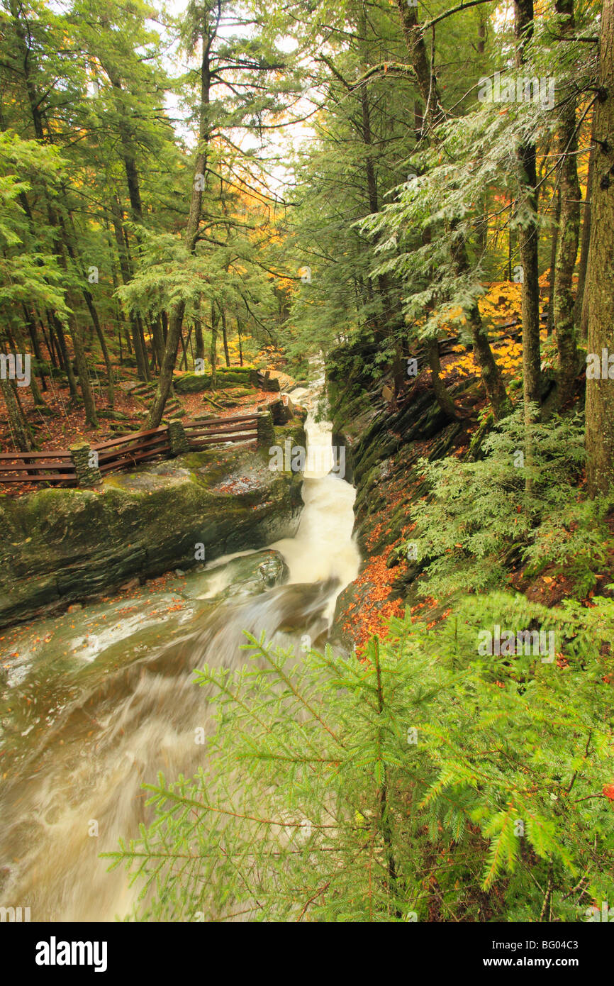 Texas Falls, Vermont, Breadloaf Banque D'Images