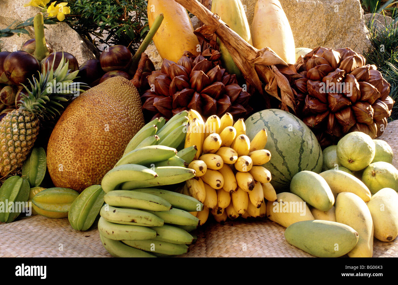 Fruits tropicaux Banque D'Images