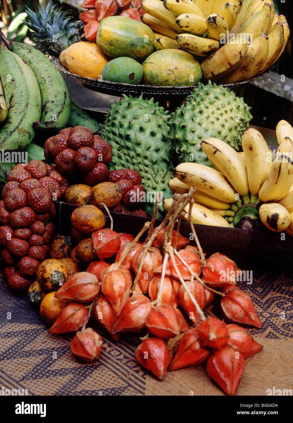 Les fruits tropicaux en Malaisie, en Asie du Sud-Est, l'Asie Banque D'Images