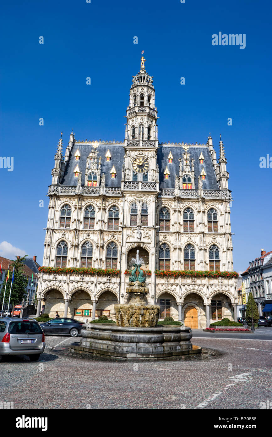 L'hôtel de ville, Oudenaarde, Belgique Banque D'Images