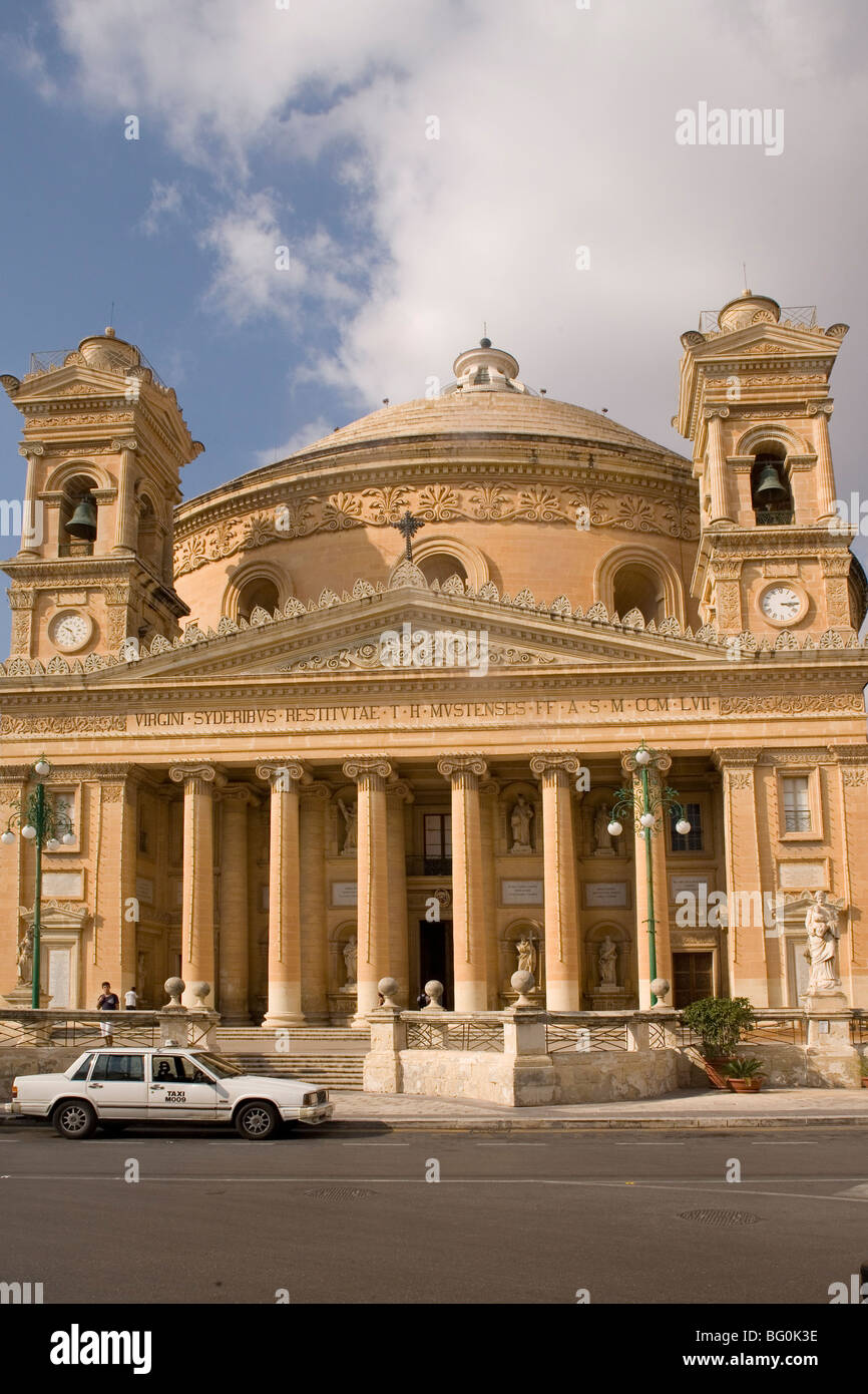 Le Dôme, Mosta, Malta, Europe Banque D'Images
